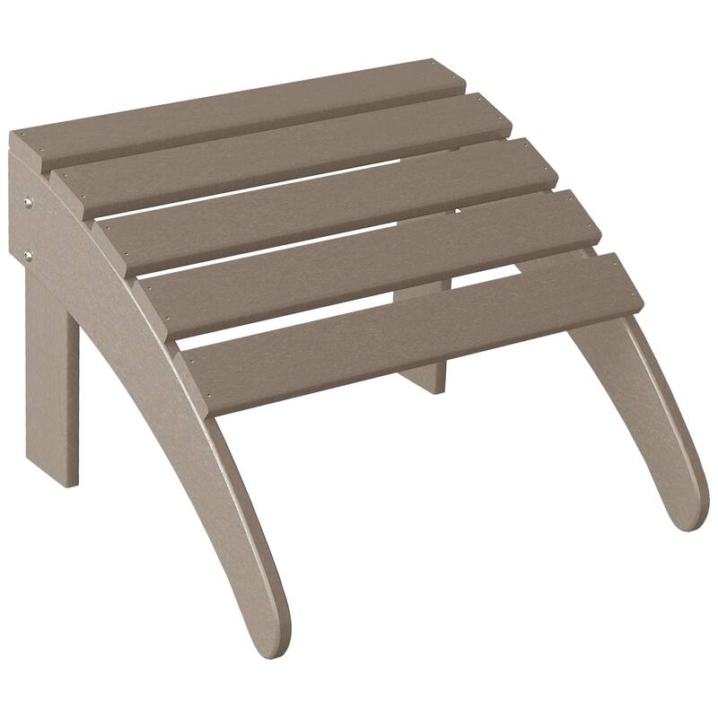 Polytrends Laguna Hdpe All Weather Outdoor Patio Foldable Ottoman