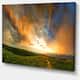 Majestic Sunset with Storm Clouds - Landscape Artwork Print on Canvas ...