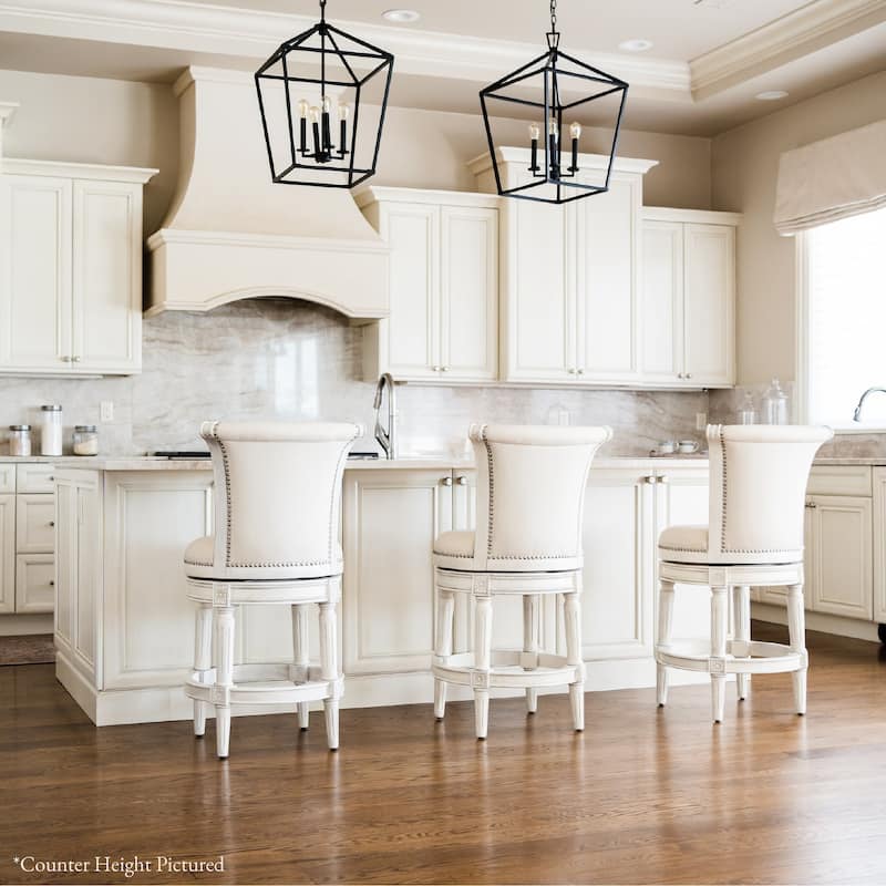 Maven Lane 31" Pullman Swivel Bar Height Kitchen Stool