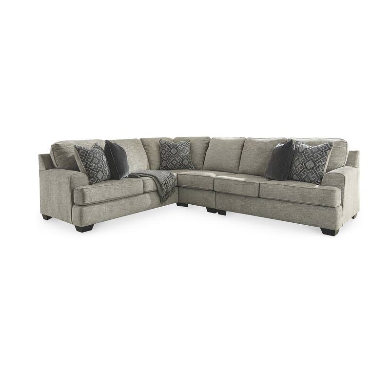 Signature Design by Ashley Bovarian Beige and Grey 3-Piece Sectional Sofa