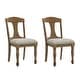 preview thumbnail 24 of 26, Extendable Wooden Dining Table Set with 6 Pieces of Chair Solid Wood Curved Oval for 4-6 People