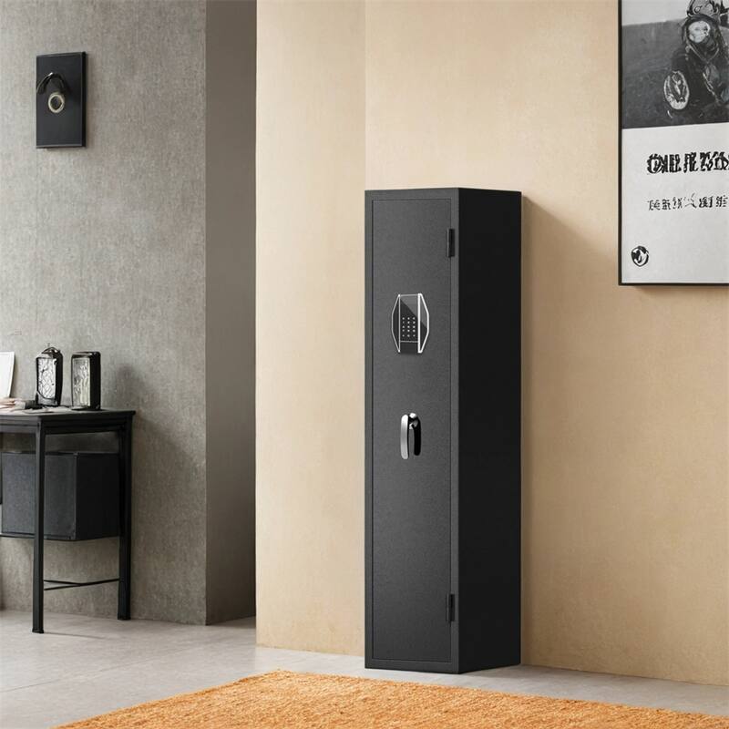 3-4 Gun Safe for Rifles&Pistols,High Security Metal Rifle Safe Locker