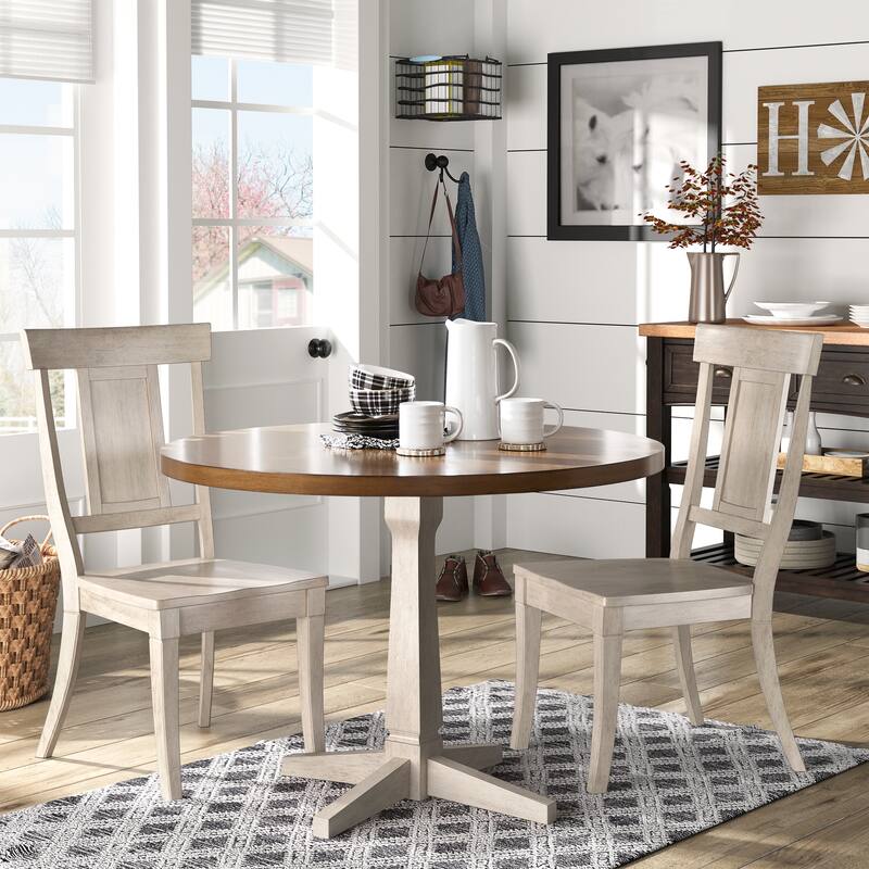 Eleanor Panel Back Wood Dining Chair (Set of 2) by iNSPIRE Q Classic