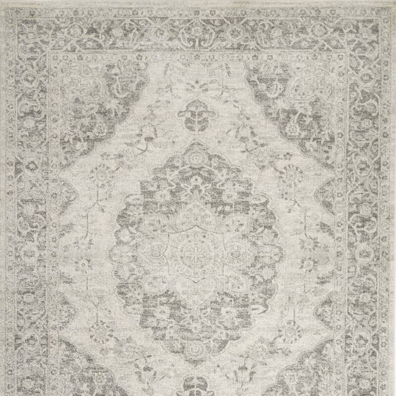 HomeRootsFloral Medallion Transitional Rectangle Area Rug - 120' X '96' X '0.5