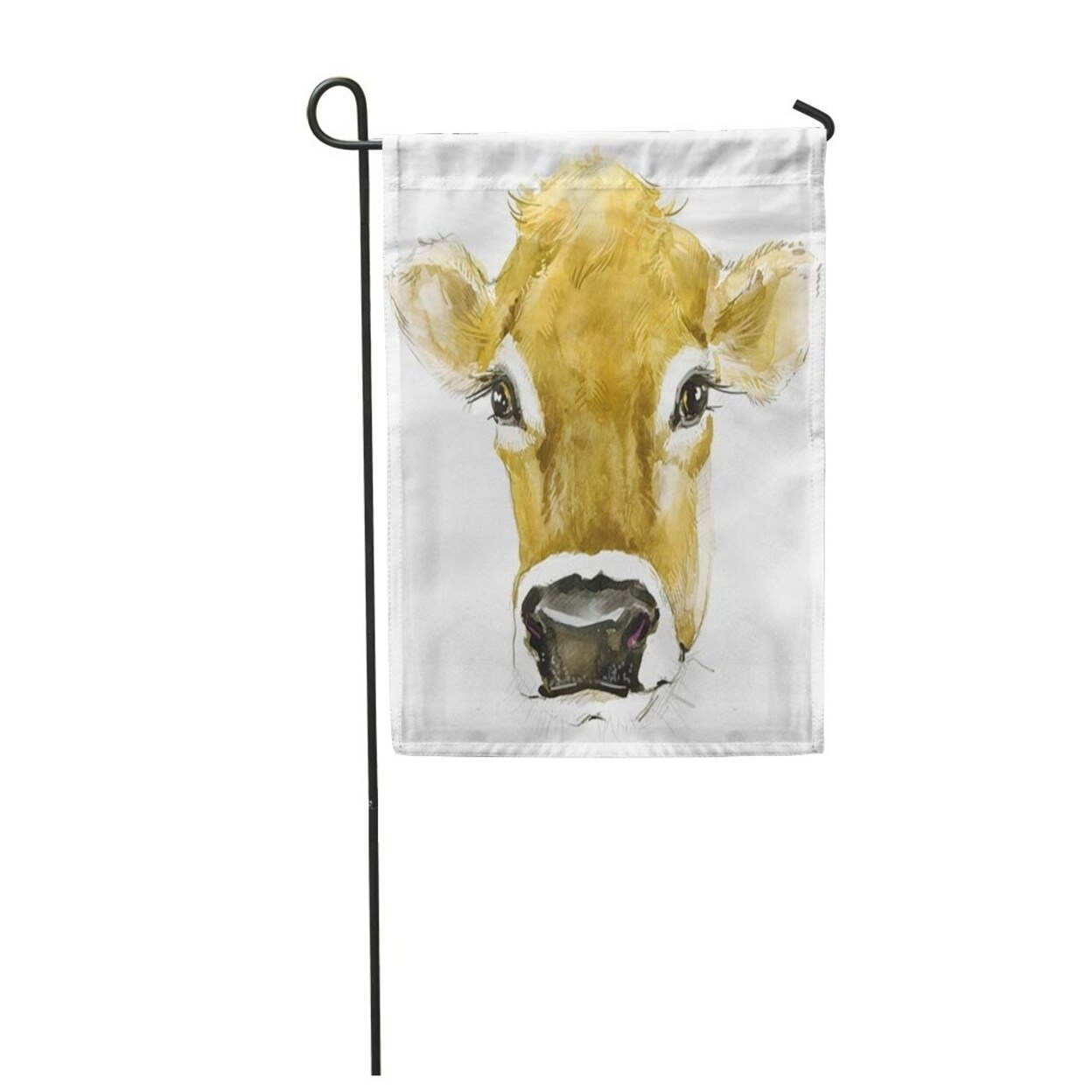 Shop Cartoon Cow Watercolor Illustration Cute Drawing Face Farm Milk Milkmaid Garden Flag Decorative Flag House Banner 12x18 On Sale Overstock 31339284,Back Of Head Drawing Male