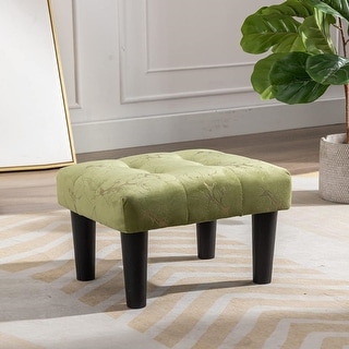 Small Footstool Ottoman Faux Leather（1PCS)