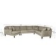 preview thumbnail 6 of 14, Lauren 3-piece Contemporary Angled 6-Seater Sectional