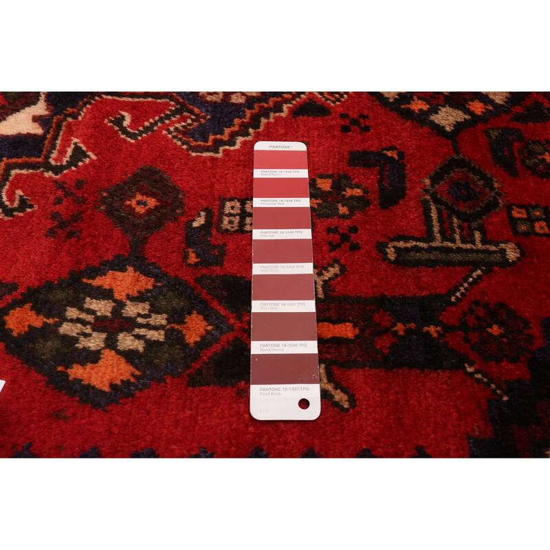 ECARPETGALLERY Hand-knotted Andelz Red Wool Rug - 3'6 x 6'2