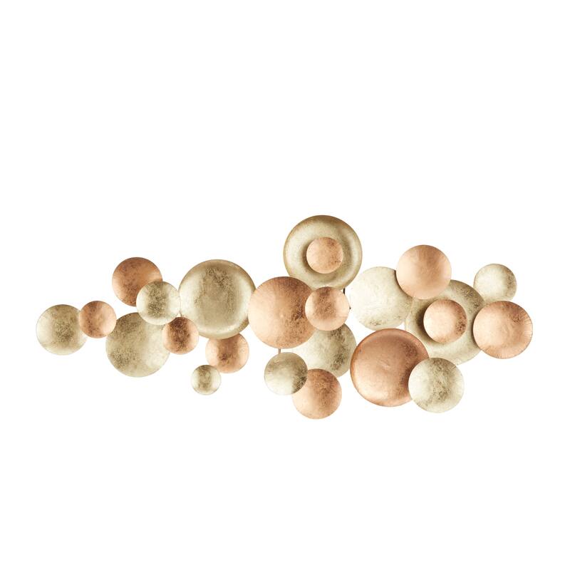 CosmoLiving by Cosmopolitan Bronze Metal Plate Home Wall Decor