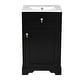preview thumbnail 86 of 139, GDFStudio - Lisa 20" Freestanding Bathroom Vanity with Ceramic Sink, Soft-Close Door & Storage Rack