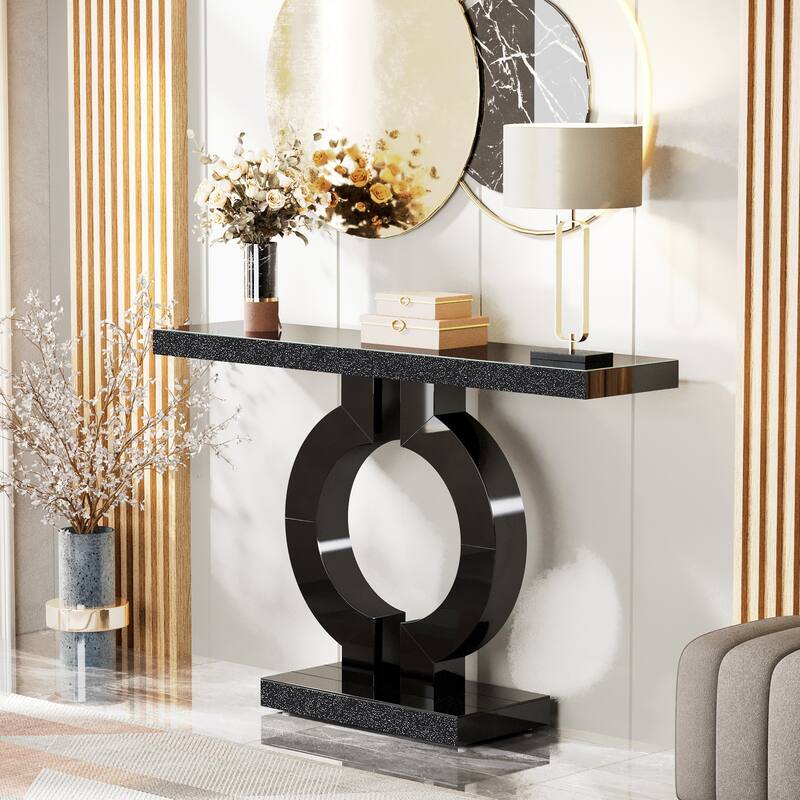 43'' Modern Mirrored Console Sofa Table for Entryway