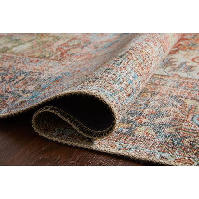 Alexander Home Tremezzina Printed Distressed Area Rug