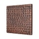preview thumbnail 3 of 4, 4" x 4" Hammered Copper Tile - Quantity 8 (T4DBH_PKG8)