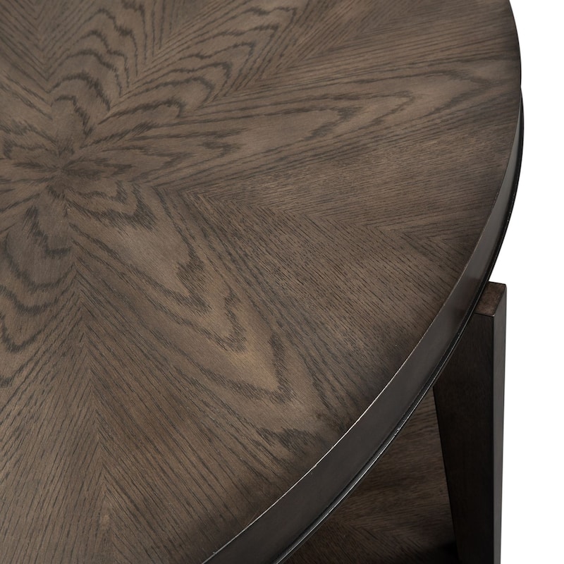 Penton Espresso Stone Oval Cocktail Table