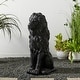preview thumbnail 30 of 55, Glitzhome MGO Majestic Sitting Guardian Lion Statues Porch Sculpture Outdoor Indoor Set of 2