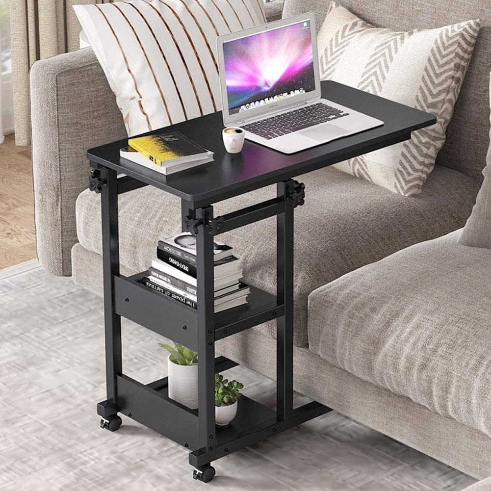 Adjustable height c shop table