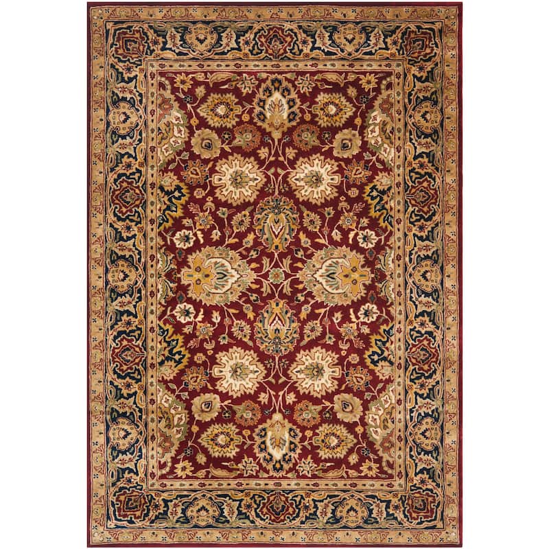 SAFAVIEH Handmade Persian Legend Anastasiia Traditional Oriental Wool Rug - 7'6" x 9'6" - Rust/Navy