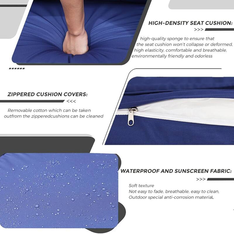 6-Piece PE Rattan Patio Sectional Set, Weather-Resistant Furniture, Retractable Canopy, Adjustable Backrest, Outdoor