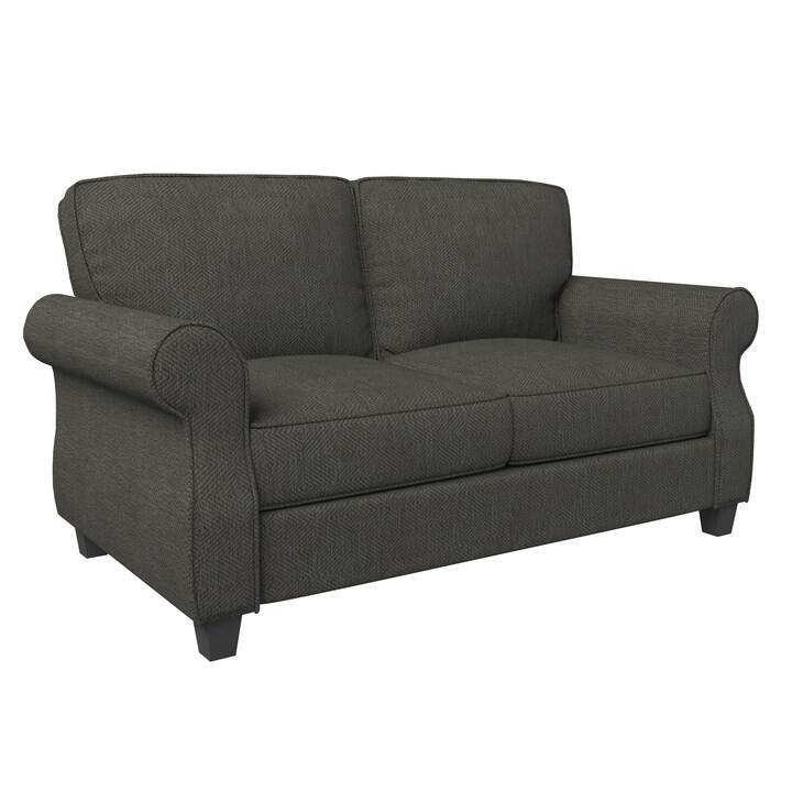 Rolled Arms Loveseat Sofa for Living Room Deep Seat Lounge Loveseat