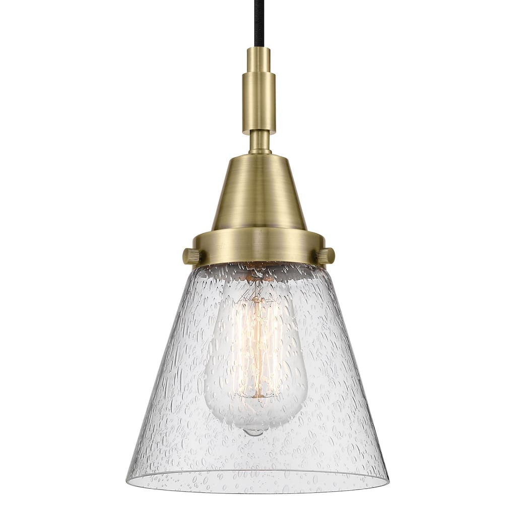 Innovations Lighting 447-1P-G64 Cone 6" Wide Mini Pendant with Clear,
