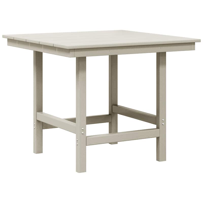 Polytrends Shoreside 36 Inch Square Patio Dining Table - Sand