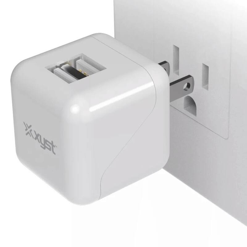 Xyst 2.4-Amp Dual USB Foldable Wall Charger