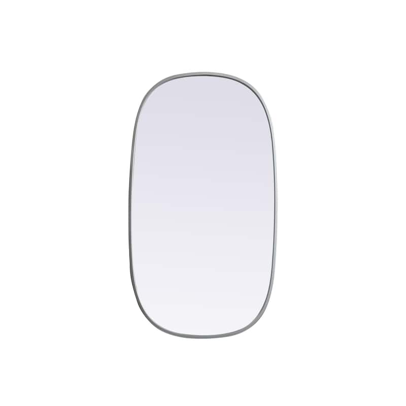 Elegant Lighting MR2B2036 Brynn 20" W x 36" H Modern Oval Bathroom - Silver