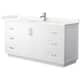Option White / Giotto Quartz Top / Brushed Nickel