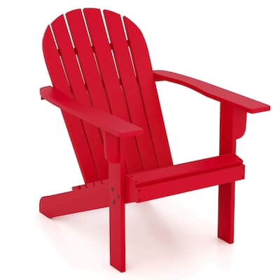 Outdoor Fire Pit Chair Acacia Wood Adirondack Chair w/ Inclined Seat