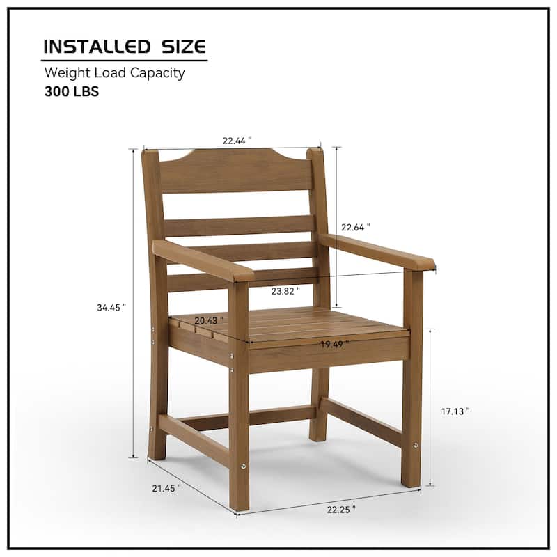 Patio Dining Chair Set of 2