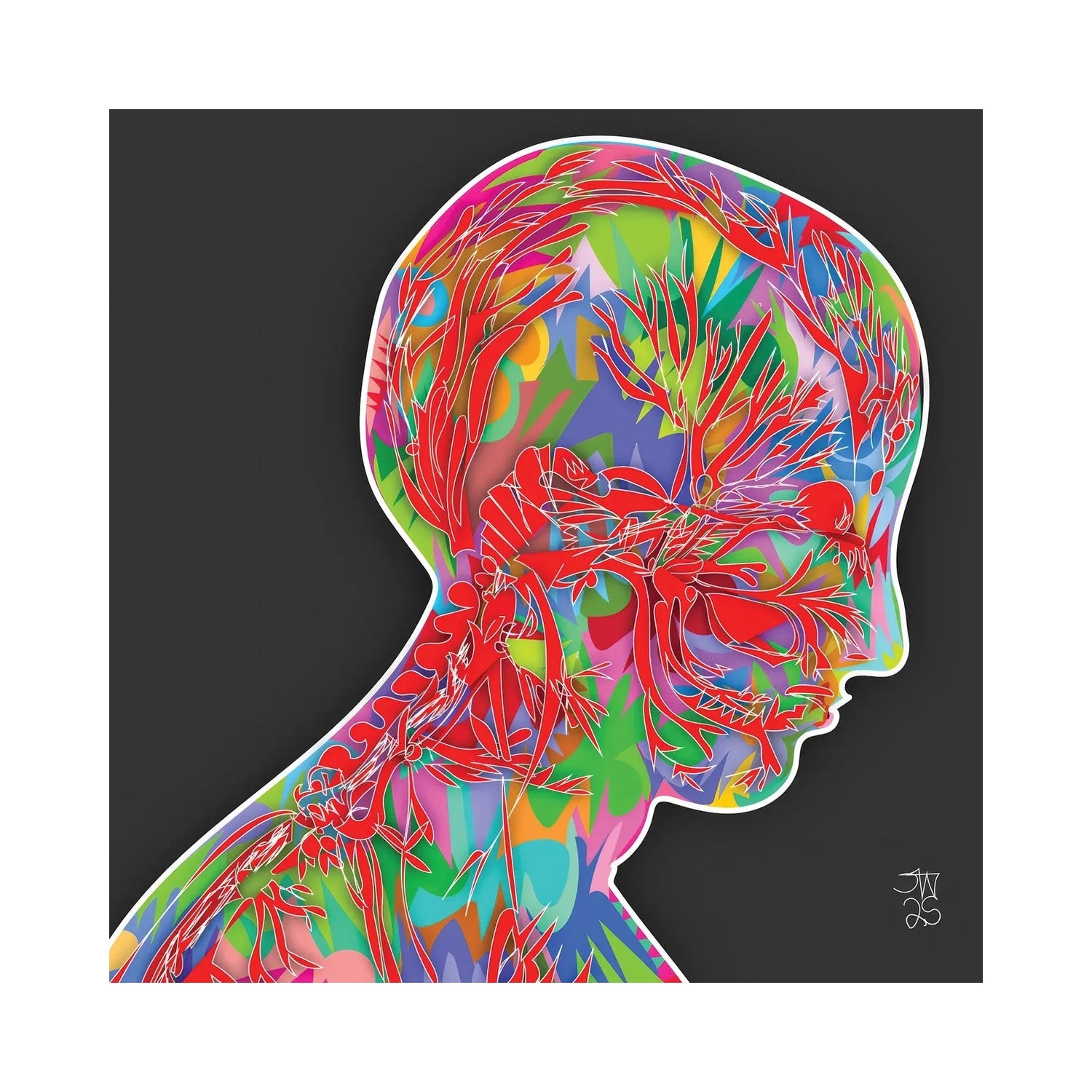 "Head Nerves" by TECHNODROME1 Canvas Print