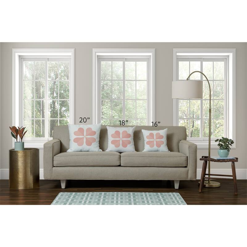 Lucky Clover St. Patrick's Day Indoor/Outdoor Throw Pillow