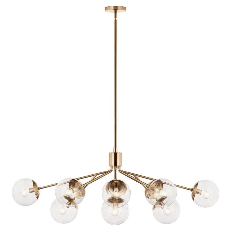 Kichler Lighting Silvarious Clear Glass Convertible Chandelier