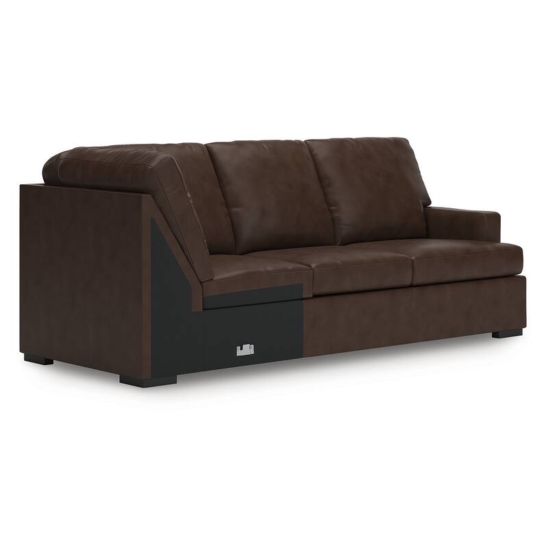 Signature Design by Ashley Modern Day Dark Brown 3-Piece Sectional with Chaise