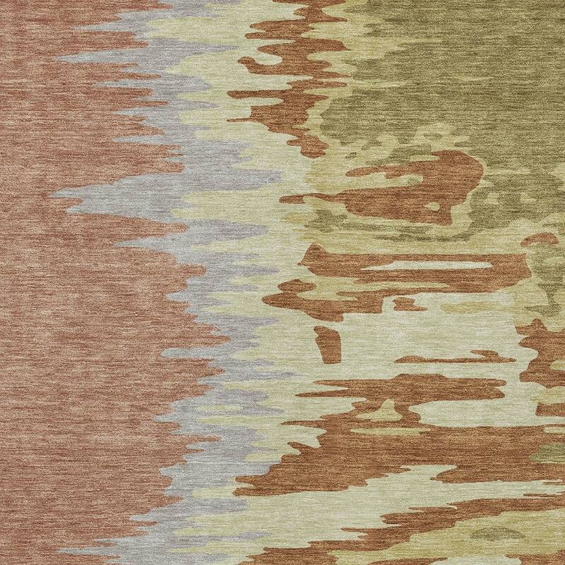 HomeRoots Abstract Transitional Rectangle Outdoor Rug