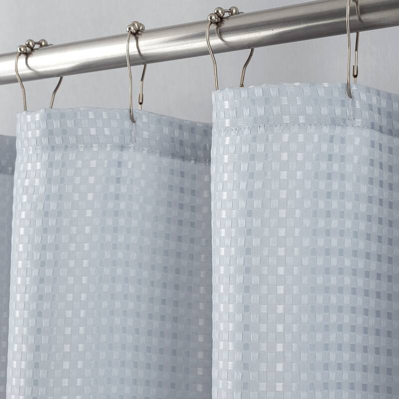 Bento Waffle Jacquard Shower Curtain