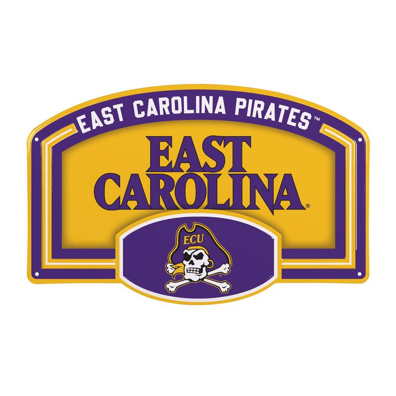 East Carolina University Embossed Steel Wall Sign, 11" x 17"