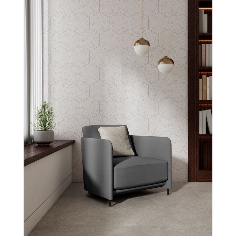 Honeycomb Hexagon 9 in. x 10 in. Glazed Porcelain Wall and Floor Tile