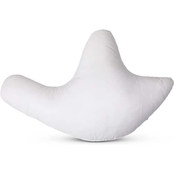Cheer Collection W Shaped Shoulder Support Pillow White On Sale Bed Bath & Beyond 36683175