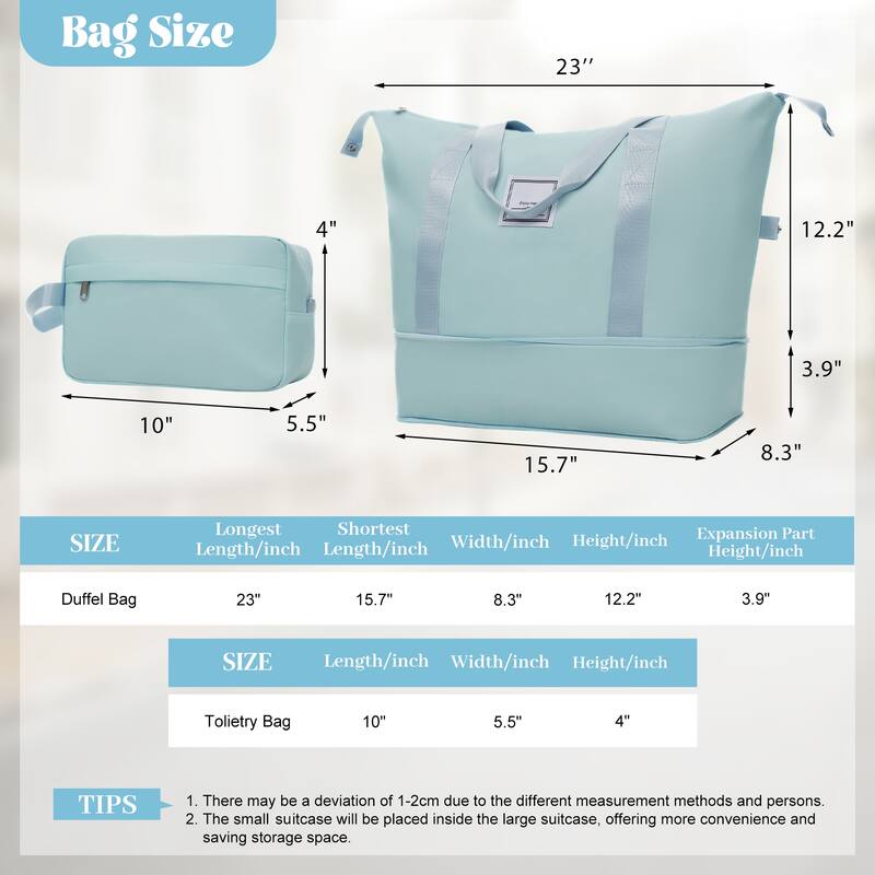 6 Piece Luggage Set, with Double Spinner Wheels Handle Password Lock, 14 IN Cosmetic Case 20/24/28 IN Luggages with Bag