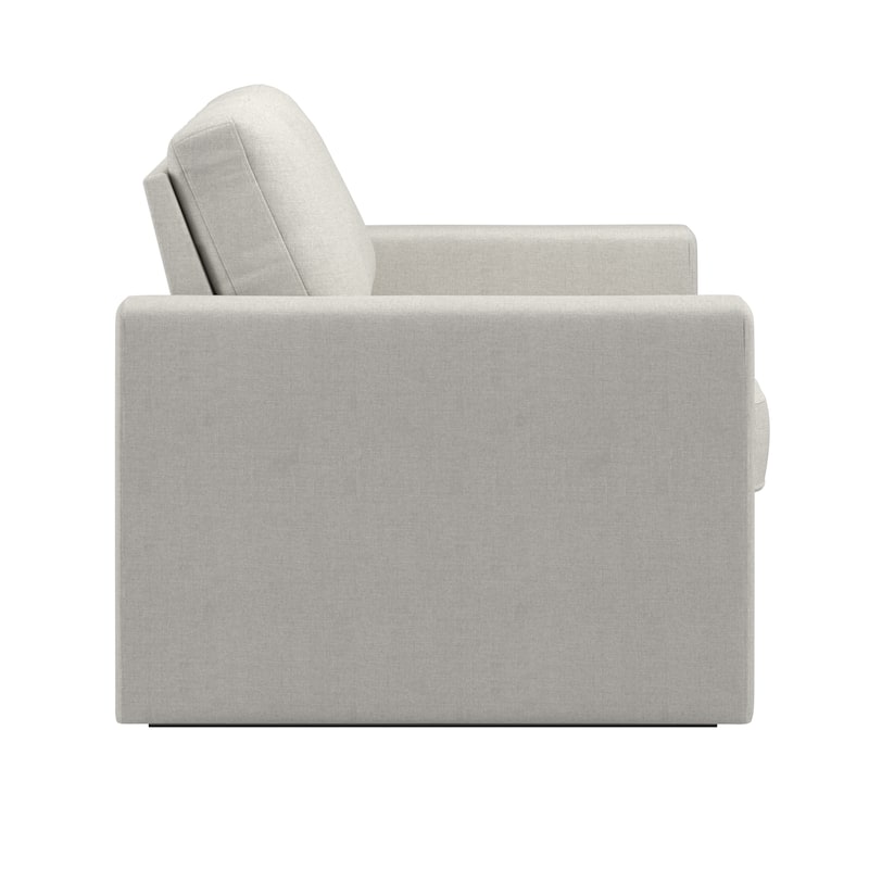 Soma Upholstered Loveseat with 2 Hidden Metal Wire Storage Drawers by iNSPIRE Q Modern