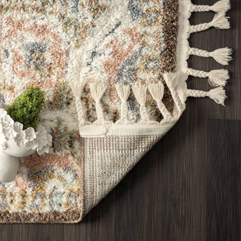 Luxe Weavers Indoor Southwestern Area Rug Boho Fringe Floor Cover