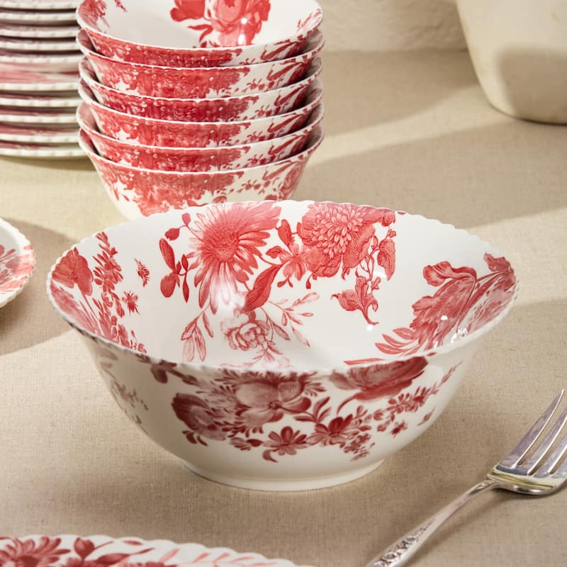 Certified International Pavillion 4.75" All Purpose 14 oz. Bowls, Set of 6 Assorted Designs - 4.75"L x 4.75"W x 2.25"H