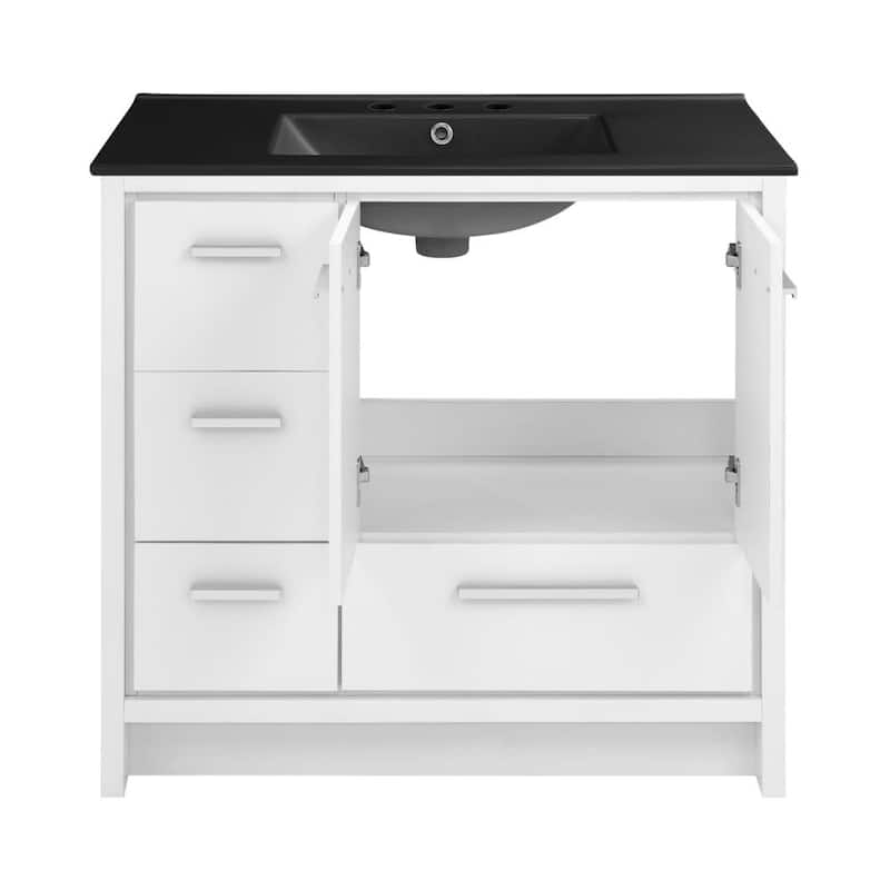 Swiss Madison SM-BV750-3 Virage 37" Free Standing Single Basin Vanity