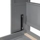 preview thumbnail 12 of 12, Full Size Murphy Bed Wall Bed with Shelves,Assembly Required,Gray