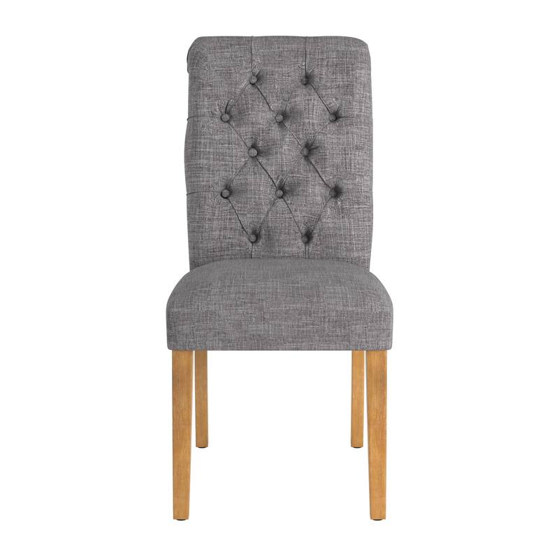 Benchwright Premium Tufted Rolled Back Parsons Chairs (Set of 2) by iNSPIRE Q Artisan