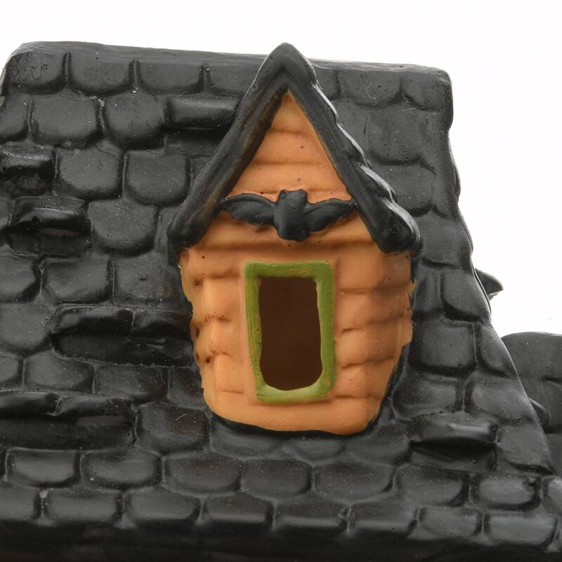 National Tree Company Halloween Pre-Lit Haunted House Decoration, LED Lights, 12 Inches - 12 in