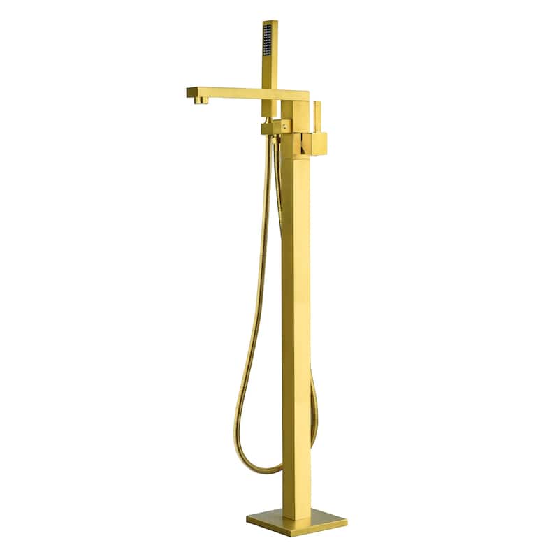 Altair Campia Single Lever Handle Freestanding Floor Mounted Tub Filler with Handshower