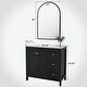 preview thumbnail 6 of 9, Bathroom Vanity with Top Sink Freestanding Vanity Set with Mirror Cabinet