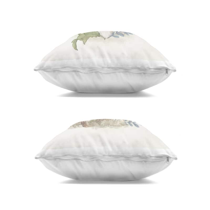 Stupell Pastel Blooming Mushrooms Decorative Printed Throw Pillow Design by Mollie B. (Set of 2)